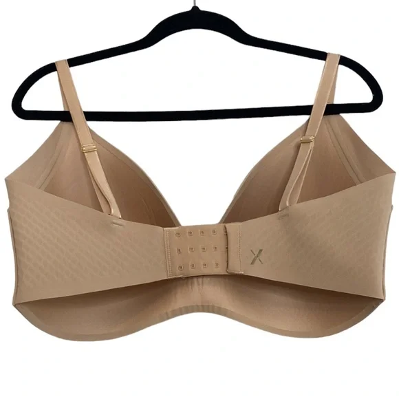 Knix Beige WingWoman Bra Size 8+ 40F 42F 40G 42G Wireless Comfy - Picture 2 of 11